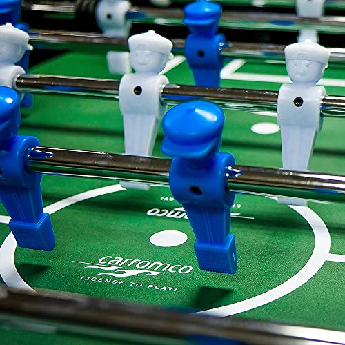 Carromco Kickertisch Stadium-XT in Blau – Profi Tischkicker für Erwachsene, 142x75x87,5 cm – Stabiler Korpus, Stahlstangen, höhenverstellbare Füße, inkl. 4 Bälle – Bild 7