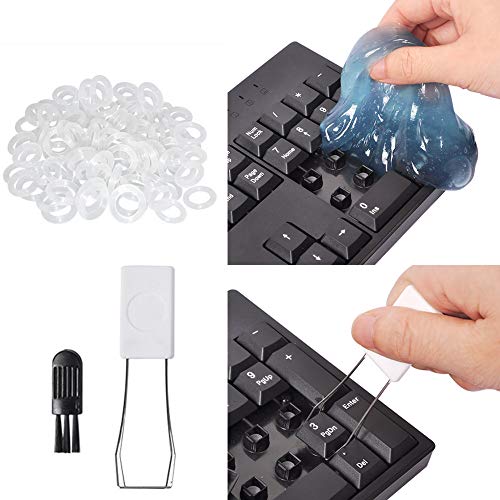 UCEC 120Pcs Rubber O-Ring Mechanical Keyboard Ultra-Quiet Switch Sound Dampeners, Key Cap Remover