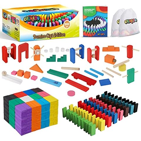 calmado - Domino Spiel 1000 teilig Dominosteine aus Holz Cover
