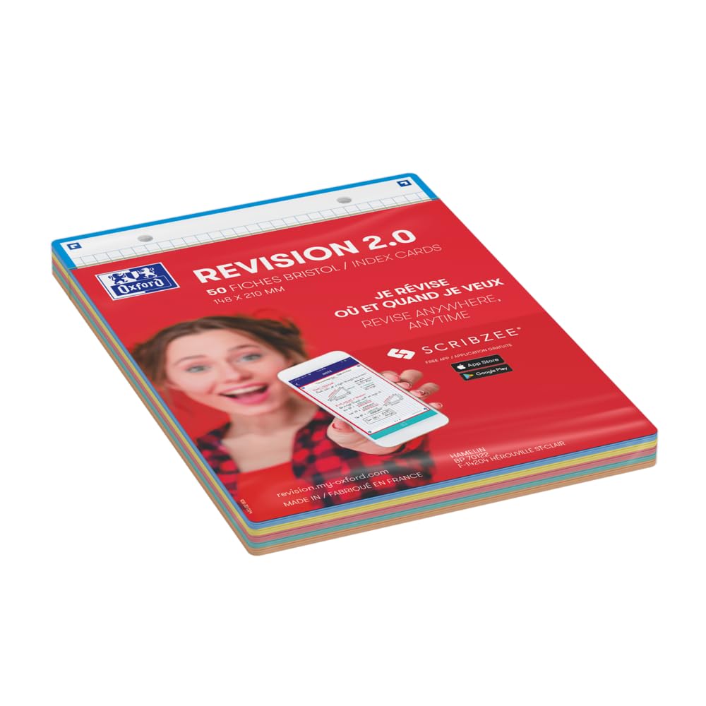 Oxford Révision 2.0 400137404 Fiszki A5, Wielokolorowy