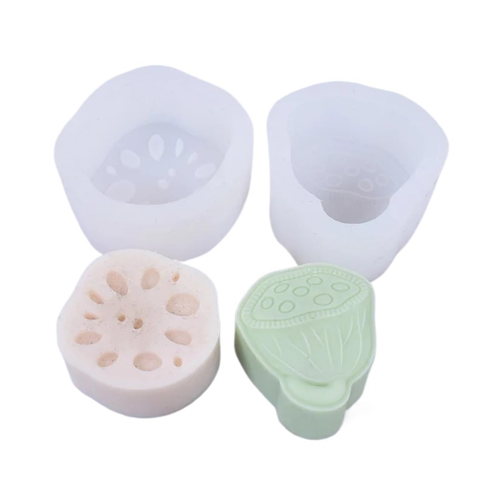 Stampo per Sapone 2 Pezzi stampi for Sapone Fatti a Mano creativi stampi in Silicone for la casa stampi for Sapone Fai da Te creativi per Sapone(White A)