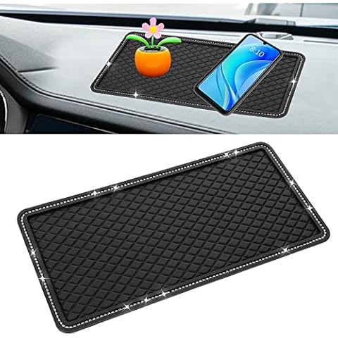 COBEE Non-Slip Dashboard Gel Mat with Rhinestones Cover