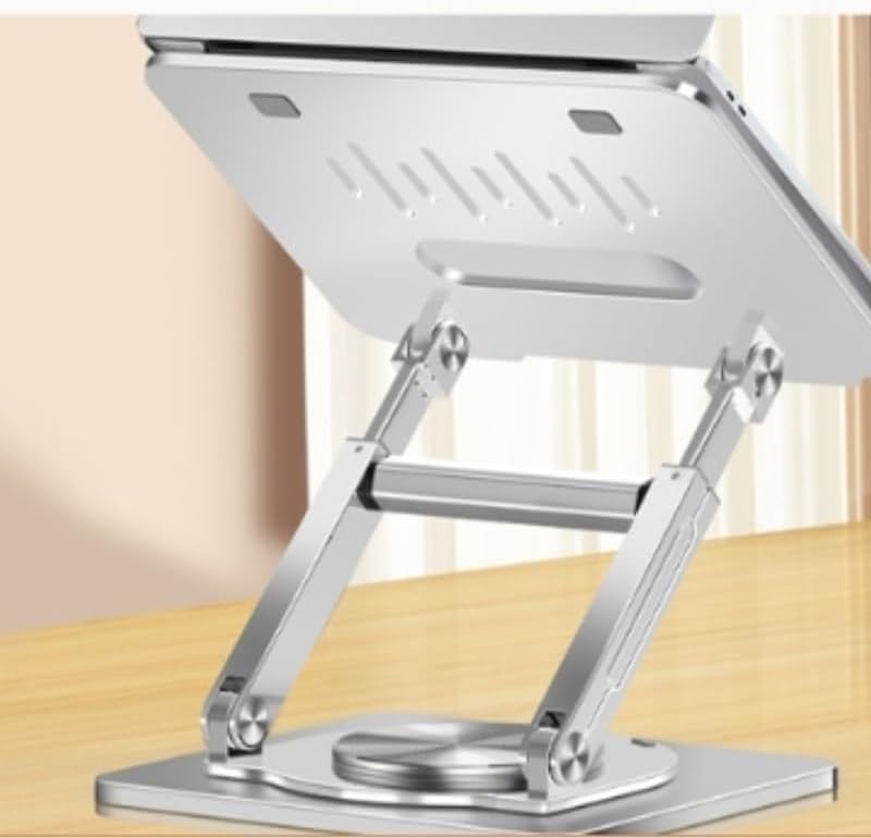 Aluminum Alloy Book Stand Silver Heat Dissipation Reading Rack Carbon Steel Holder