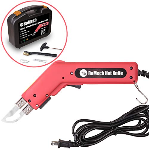 RoMech Fabric Cutter Rope Cutter - Pro Electric Hot Knife - Foam Styrofoam