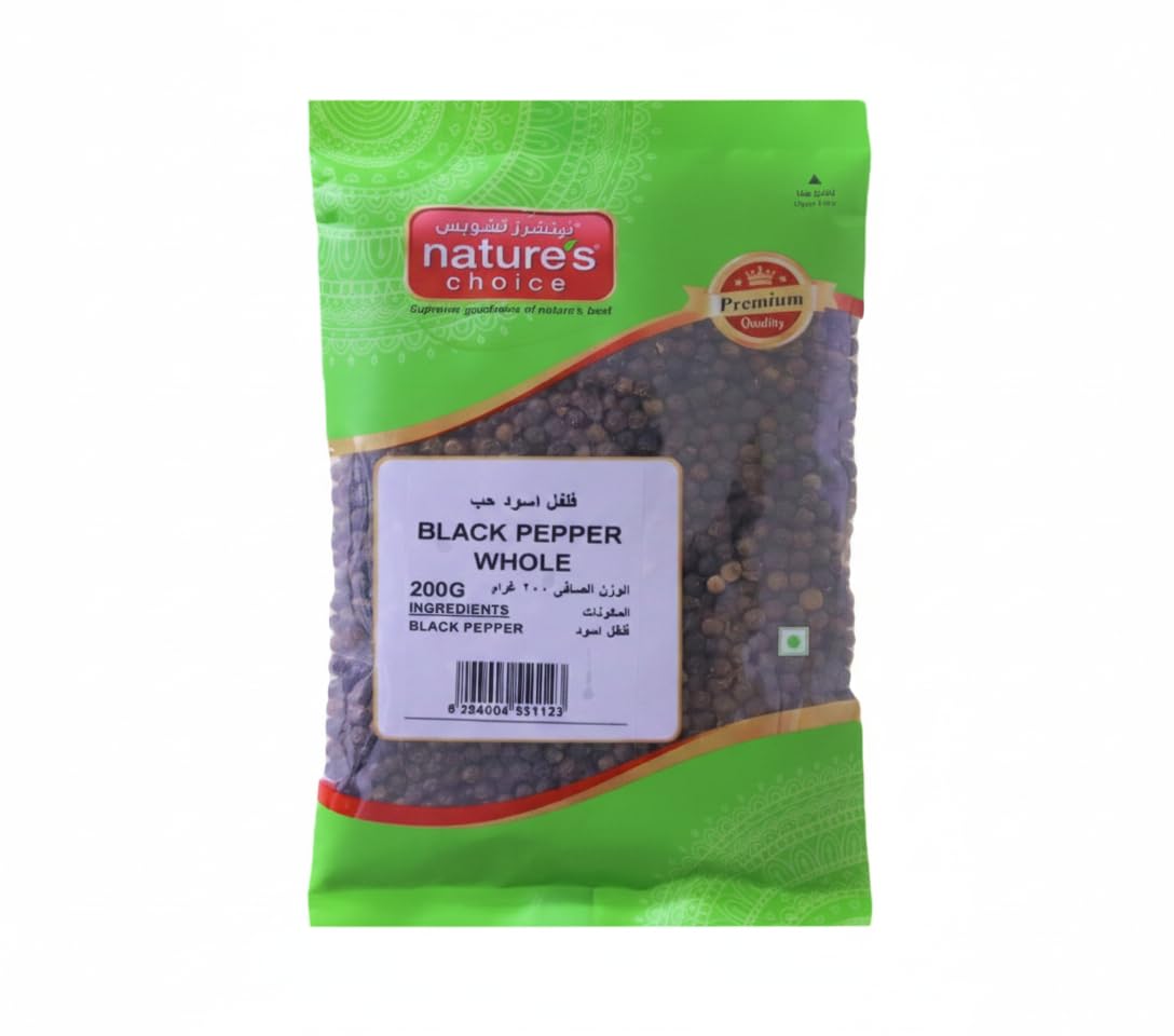 Natures Choice Black Pepper Whole - 200 Gm