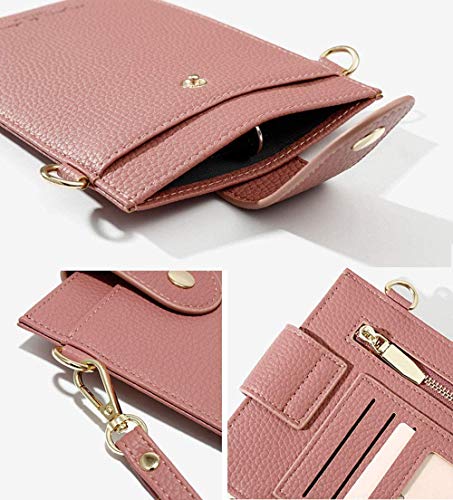 Image of Womens Fashion Small Crossbody Bag Light Leather Cellphone Case Wallet Shoulder Purse Credit Card Holer Handbag Girls Travel Passport Pouch Messenger Satchel for iPhone 11 Pro Max 6 /7 /8 Plus
