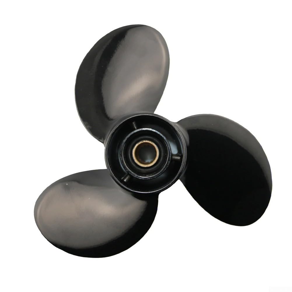 Hélice de barco para fuerabordas Mercury 9.9HP 15HP 20HP 9.25 D 9 P Aleación de aluminio de 3 cuchillas 14 ranuras reemplazo directo