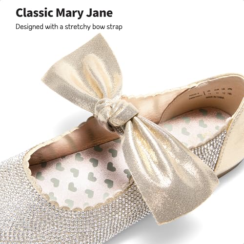 Dream Pairs Girls Mary Jane Dress Shoes Front Bow Ballerina Flats For Wedding thumb #2