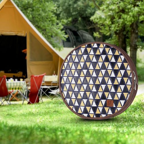 Odoland Campingbesteck Set Geschirrset 7 PCS aus Edelstahl Tafelservice mit Etui Messer Gabel Löffel Teller Kaffeebecher ideal für 1 Person Outdoor Reisen Wandern Camping