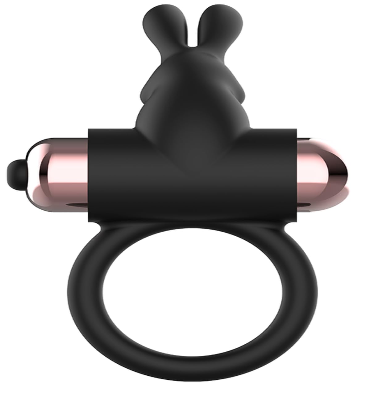 GenericRabbit Stimulator Vibrating Cock Ring with Rabbit Clitoral Stimulator, Pleasure Penis Ring Vibrator Couples Adult Sex Toys for Men Women, Silicone Vibrations Male Couple Sex Toy