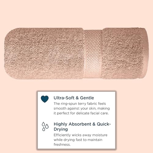 Image of Sulfar 100% Terry Ring Spun Cotton Face Towel - Quick-Dry, Highly Absorbent (480 GSM) (30 x 30 Cm) Nature Lux (Pack of 1)