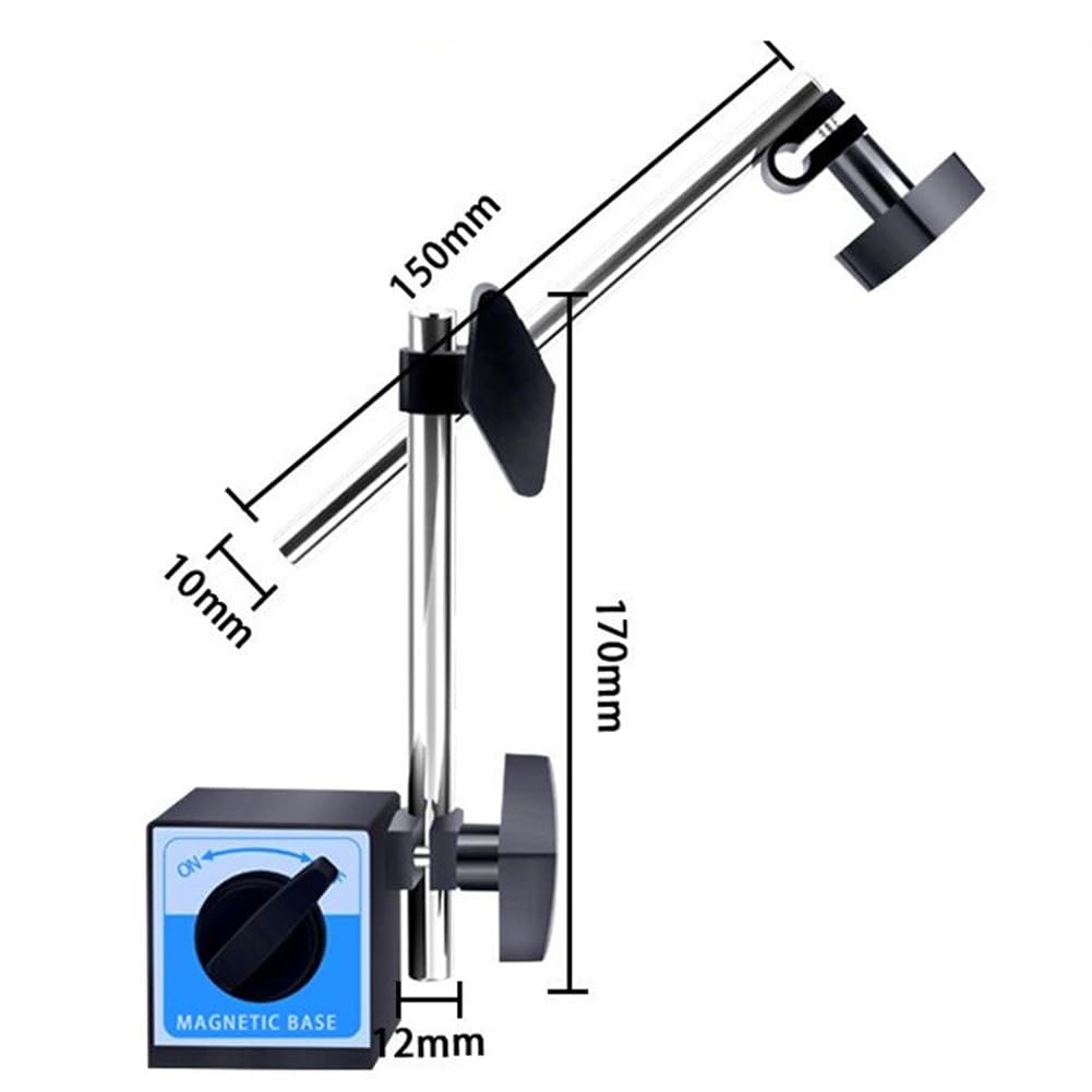 Cyfrowy do wskaźnika DIAL z magnetycznym rowkiem V 60 kg do powierzchni cylindrycznych 0-10 mm zakres 0,01 mm dokładność 1 zestaw