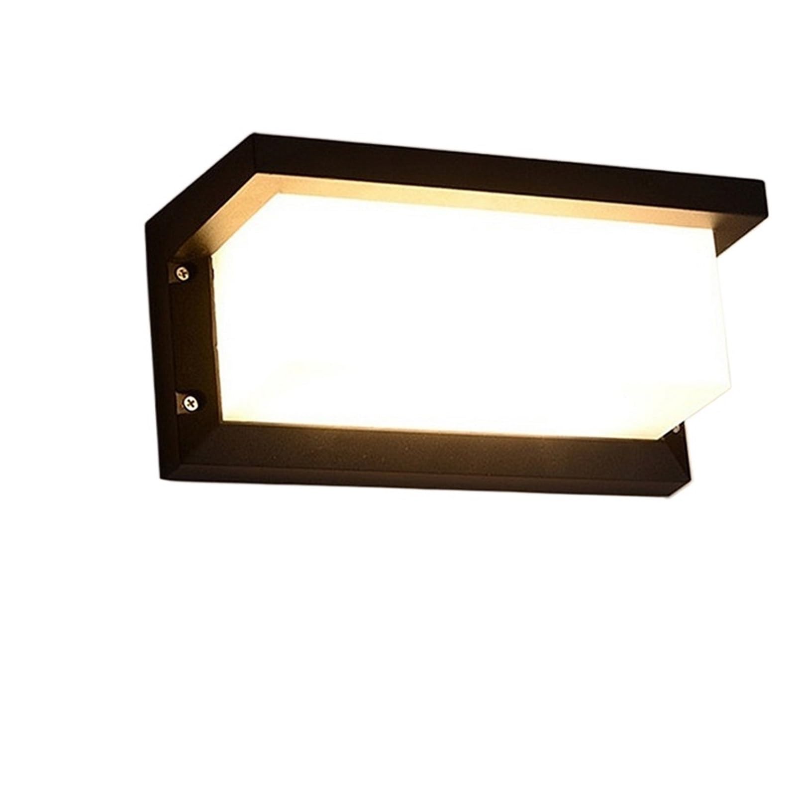 Lampada da parete moderna for esterni a LED Sensore di movimento Impermeabile IP65 Lampada da parete da giardino Balcone Portico Lampada da parete decorativa AC85-265V ( Color : 6000K No Sensor , Size