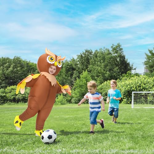 Disfraz inflable búho para niños divertido cosplay miniatura 5