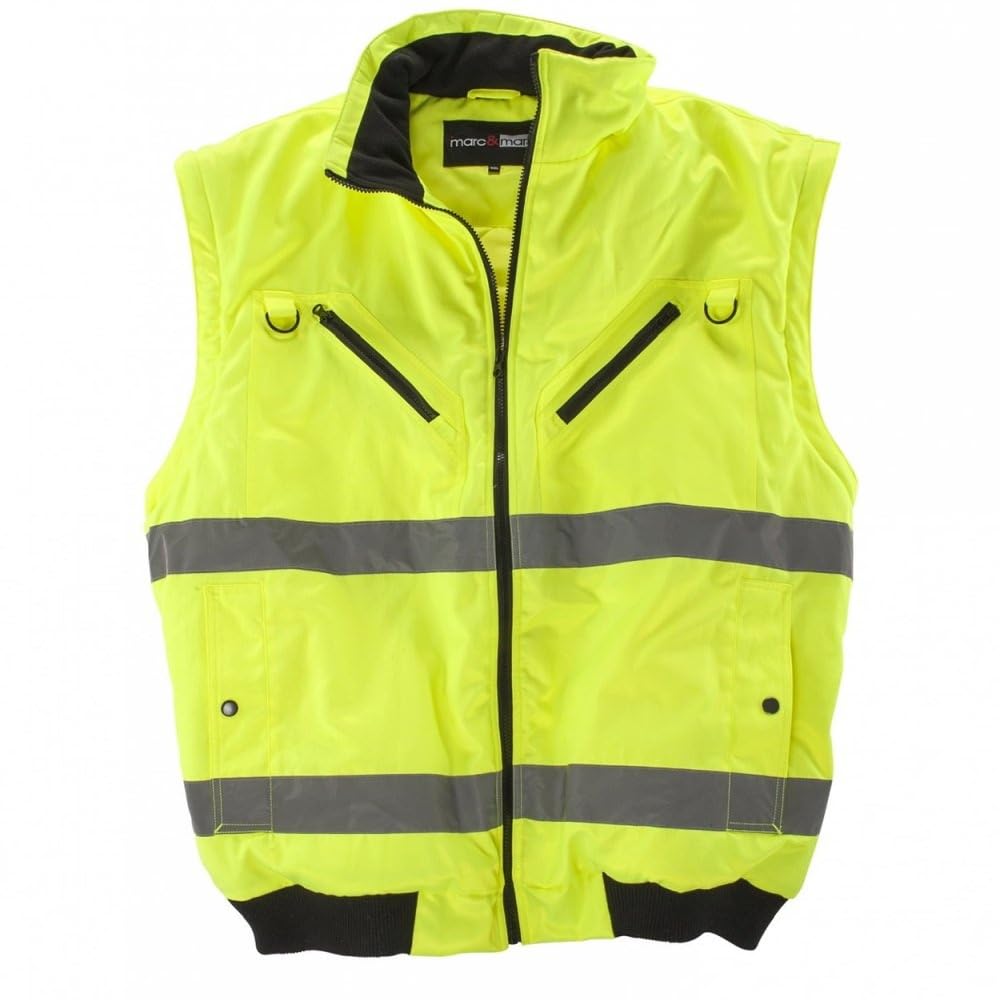RENNER XXL Warnschutzjacke Arbeitsjacke 2in1 Arbeitsweste Übergröße