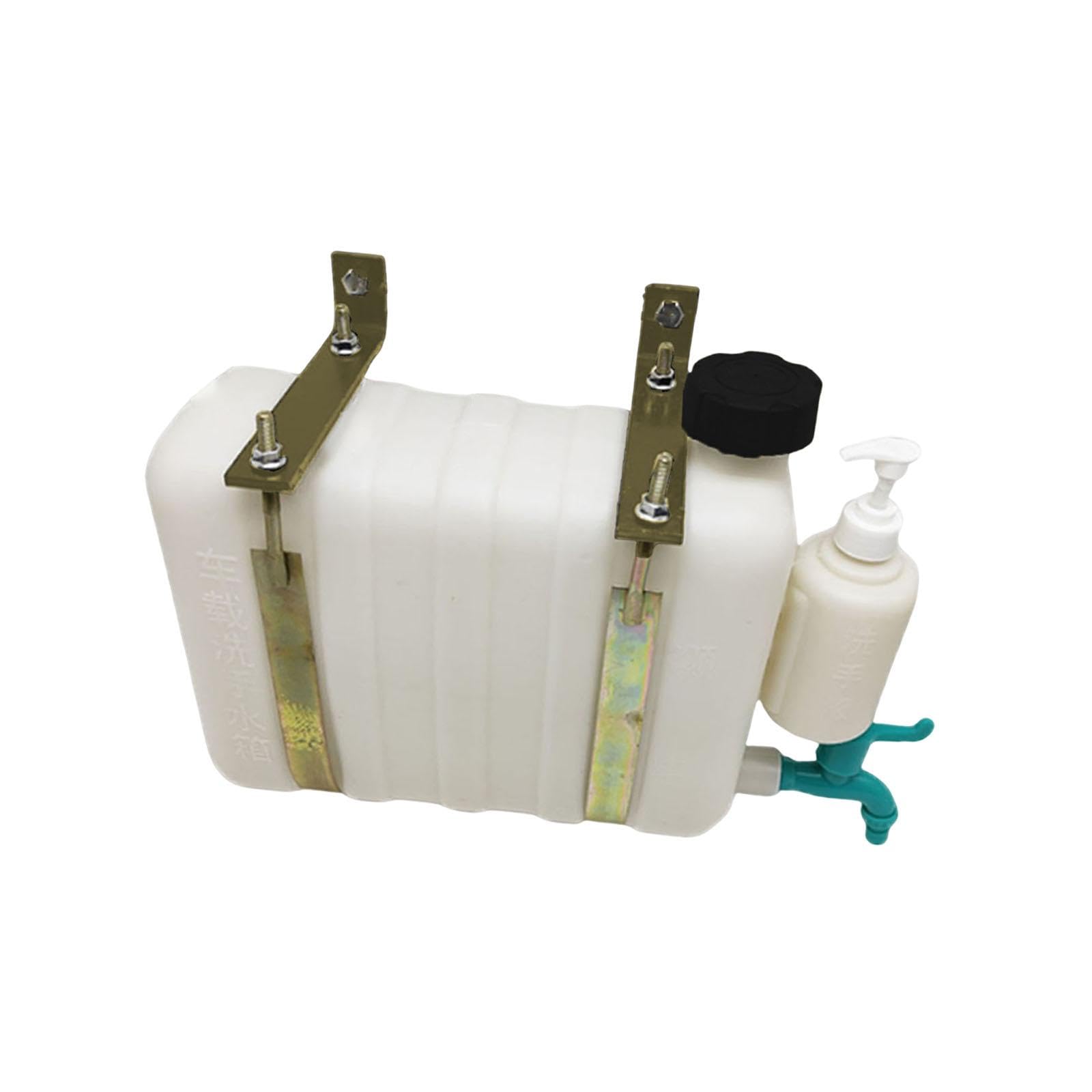 Depósito de Agua Portátil con Grifo Y Botella de Jabón Material PP Duradero Diseño Colgante para Ahorrar Espacio Adecuado para Conducción Camping Remo