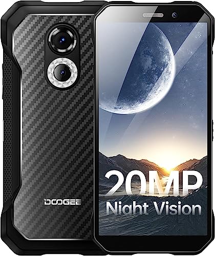 DOOGEE S41 MAX Moviles Resistentes 2024, 16GB RAM + 256GB ROM/1TB, 6300mAh Batería, Android 13 Móvil Irrompible, 13MP+8MP, 5.5' HD+ Teléfono Todoterreno, IP68/69K/Dual 4G SIM/Face ID/OTG/NFC (mosha)