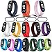 Milomdoi [19 Articulos] 15 Colors Correas + 4 Pacs TPU Protector Pantalla Pulsera para Xiaomi Mi Band 6/Mi Band 5, Silicona Correa de Repuesto Suave-Coloridos