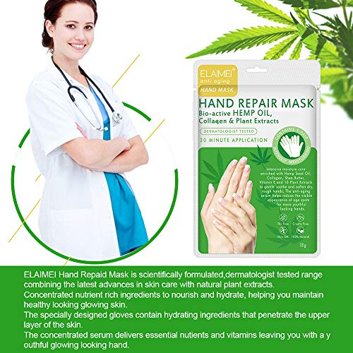 Hand Peel Mask 5 Pack, Moisturizing Gloves, Exfoliating Hand Peeling Mask, Hand Mask, Moisture Enhancing Gloves for Dry… - Image 6