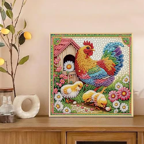 Image of Tontut Diamond Art Painting Kit, Chick, Adult 5D DIY Diamond Art Set for Gift Wall Decoration, Suitable for Office, or Home Wall Decoration