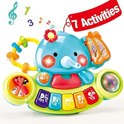 hahaland Piano Infantil Juguetes Bebes con Luces y Sonidos Cover
