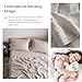Simple&Opulence 100% Pure Linen Sheet Set Queen Size, Natural French Flax Solid Color 4 Pcs Washed Breathable, Farmhouse Bedding (1 Flat Sheet,1 Fitted Sheet,2 Pillowcases)-Embroidery Linen