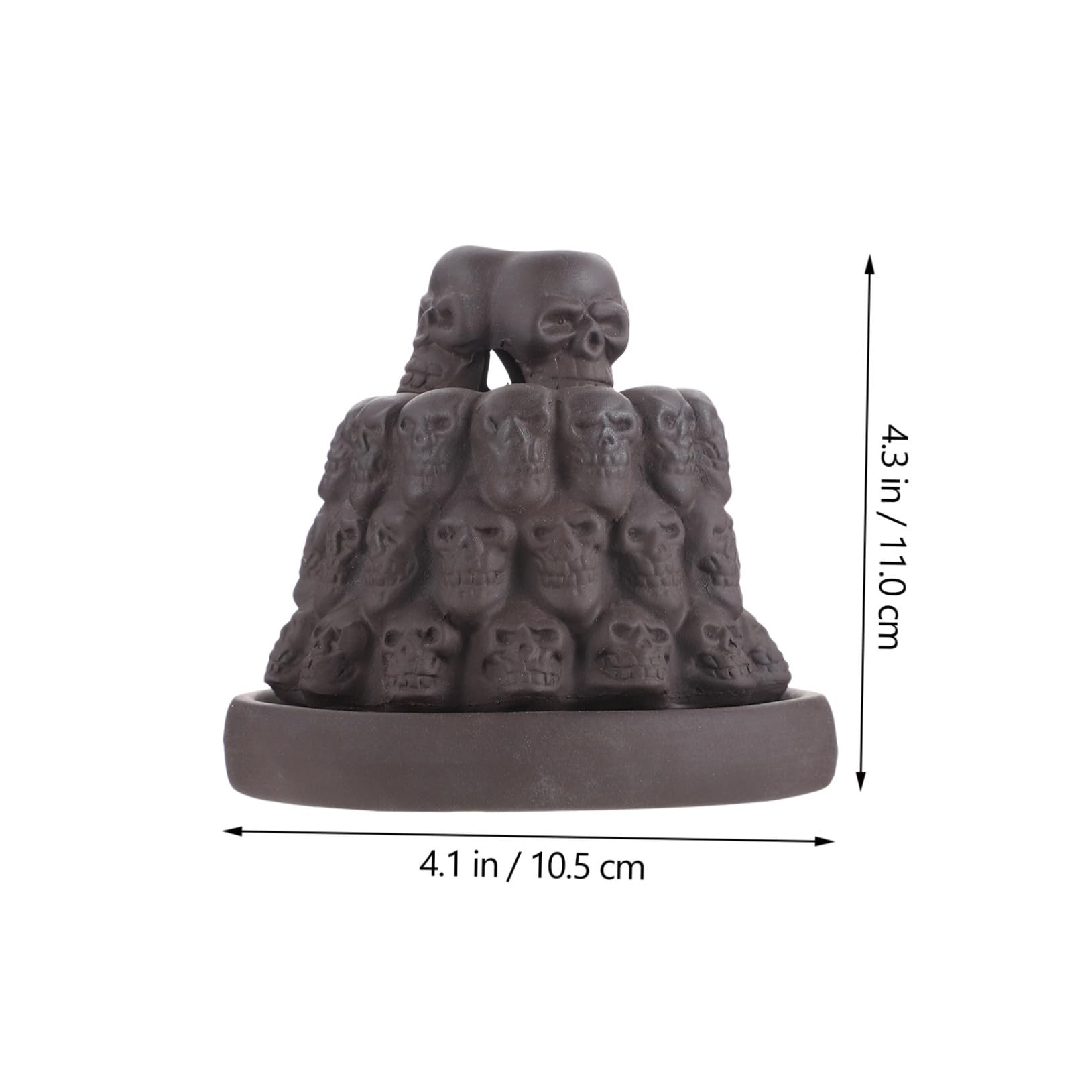 Backflow Räuchergefäß Aus Violettem Sand Kreatives Skulpturen-Design Für Meditation Yoga Und Heimdekoration Für Büro Und Teehäuser Langlebig Und Elegant