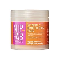 Nip + Fab Vitamin C Fix Pads Viso Illuminante – Favorisce Luminosità, Uniformante, Nutriente e Levigante – per Pelle Luminosa e Sana – con Vitamina C, Melograno e Estratto di Caffè, 60 Pezzi