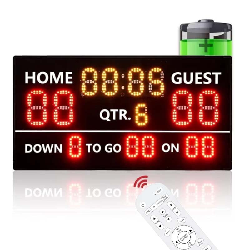 Marcador Digital Portátil de Fútbol Recargable con Control miniatura 1