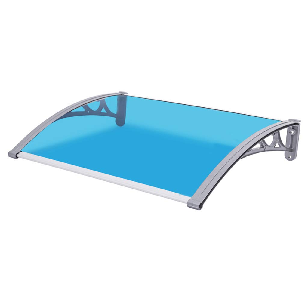WAKTN-Baby fence Door Awning Transparent Patio Awning, Gray Aluminum Bracket Roof Front Porch to Pro