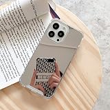 MURMAZ iPhone 14 Pro Max Case Mirror Case with [Reinforced Corner] Hard Back+Soft Bumper [Shockproof