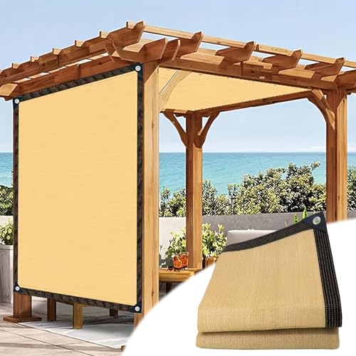 Parasol para exteriores con ojales para protección solar, disponible en tamaños de 1 x 2 m a 4 x 12 m, perfecto para balcón y cubierta de plantas