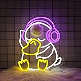 FPLL Neon Sign - Duck LED Neon Signs for Wall Decor, Cute Animal Light Up Sign for Bedroom, Party, Bar, Game Room & Kids Room Decor