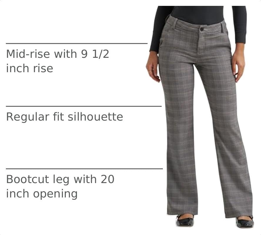 Image of Lee Women's Wrinkle Free Mid Rise Bootcut Pant