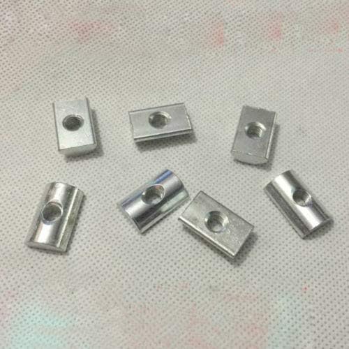 M8 For 40 Series T Slot Half Round Nut Flat Head Rectangle Aluminium Profile 20pcs
