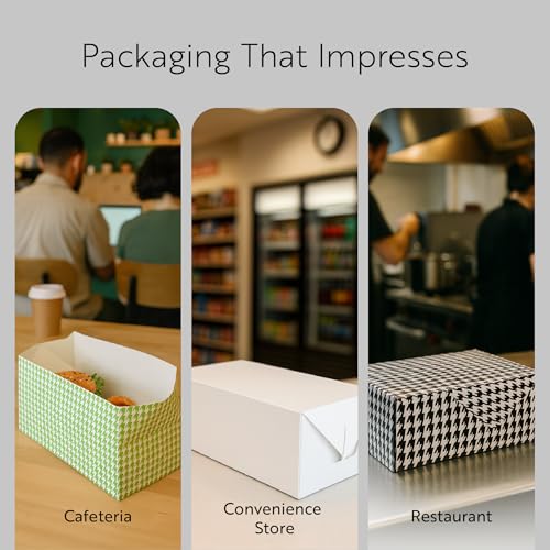 Bio Tek 80 oz Kraft Paper Lunch/Chicken Box - with Fast Top - 9" x 5" x 5" - 100 count box by Restaurantware - Image 6