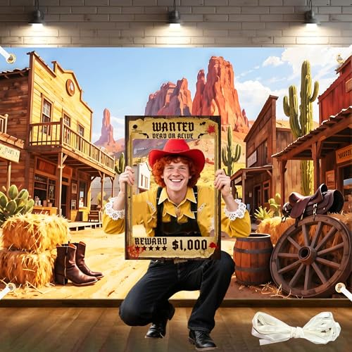 7x5ft Western Backdrops for Photoshoot Wild West Backdrop Rodeo Backdrop