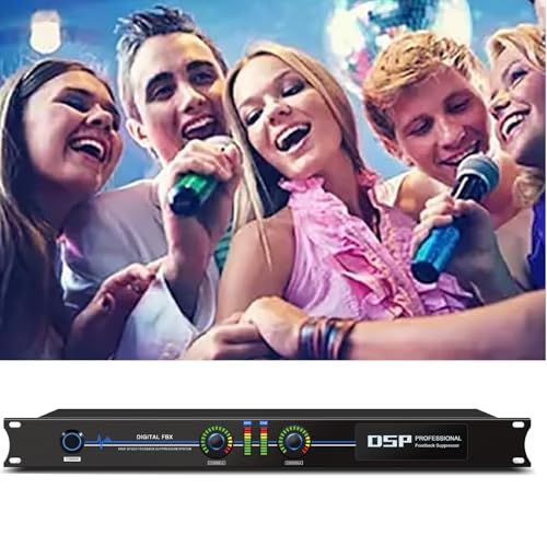 Supresor profesional de retroalimentación, soporta 8 memorias de puntos de silbido, modo de supresión de retroalimentación de 5 niveles, tecnología de cálculo automático en coma flotante, para salas de música miniatura 1