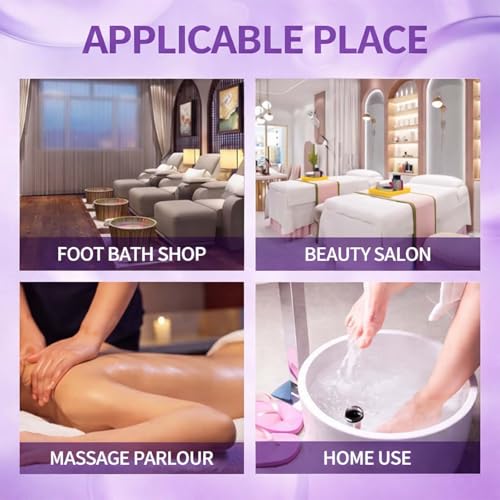 Image of Professional Manicure Pedicure Kit - Lavender Spa Combo | Salt, Scrub Gel, Cream & Pack | Paraben Free | Salon Professional Foot & Hand Care | Soft & Smooth Skin (Lavender)