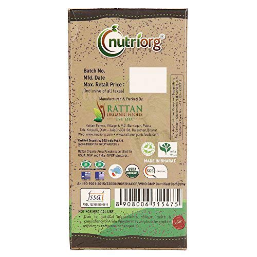 Miniatura 3 de Nutriorg Amla en polvo orgánico de 8.8 onzas (8.82oz)  Refuerzo de inmunidad y digestión  Polvo de grosella espinosa india Amla