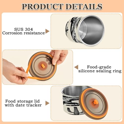 Contenedor hermético para café de acero inox 17 oz miniatura 5