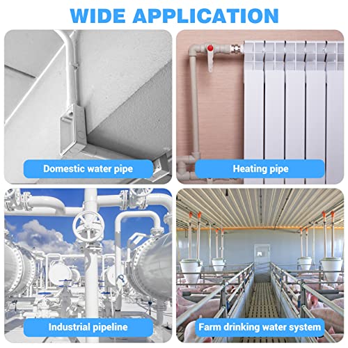 Doitool 50Pcs Pex Pipe Support Hangers 3/4 Inch U-Hook Pex Holder Pvc Pipe Clamps Clips #TOP7