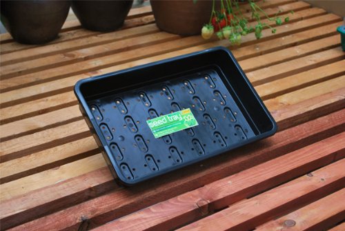 GarlandGAL47FHB1 Standard Full-Size Seed Tray with Holes - Black