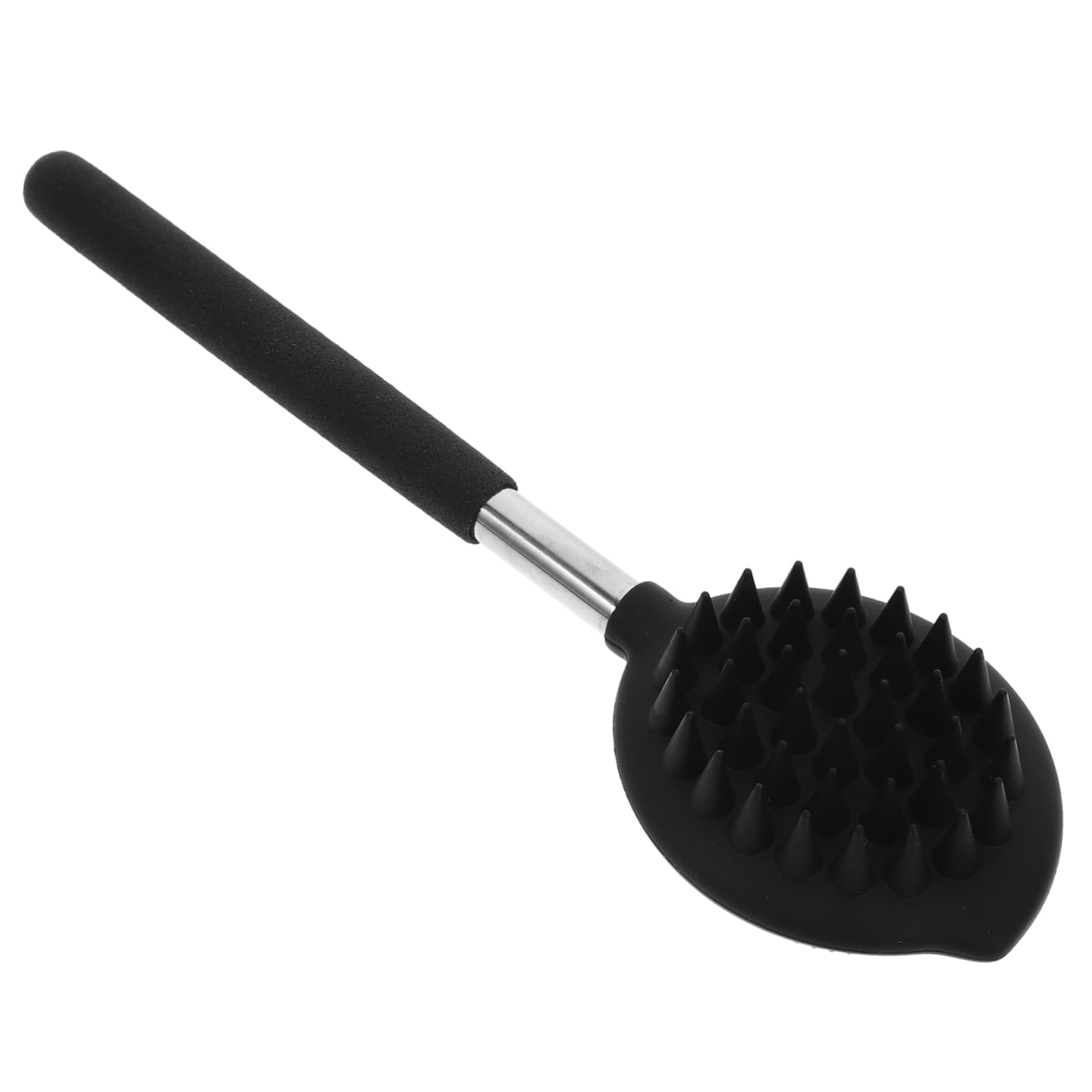 Didiseaon 5 Pz Spazzola da bagno in silicone Indietro scrubber per doccia scrubber da bagno esfoliante spugna di luffa spazzola da bagno massaggiante spazzola per doccia Gel di silice Black