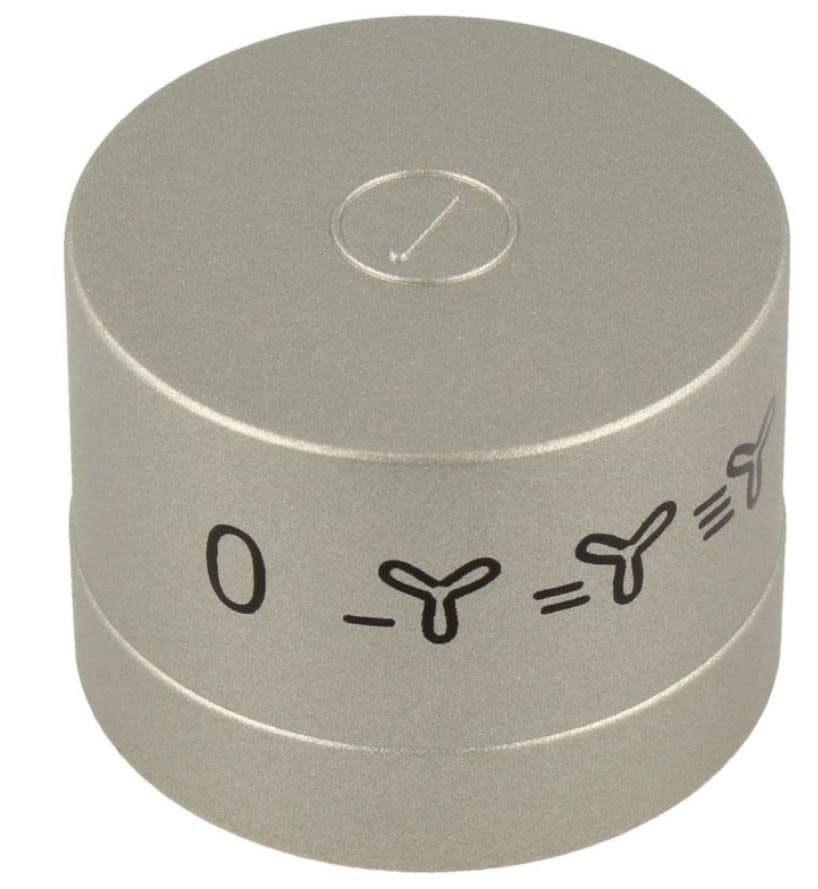 Bouton compatible en remplacement pour 2 d35 h15 - inox look