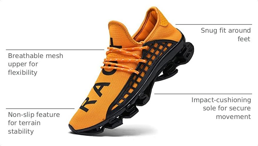 Image of XIANV Men Trail Running Shoes Breathable Sport Athletic Tennis Walking Shoes