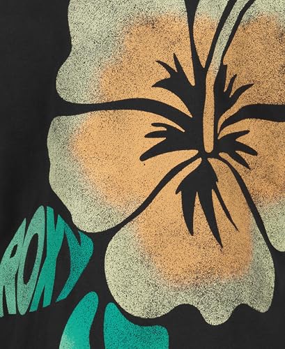 Image of Roxy Girls' Short Sleeve Oversized Fit Logo Tee, Crew Neck Graphic T-Shirt, Soft & Comfortable