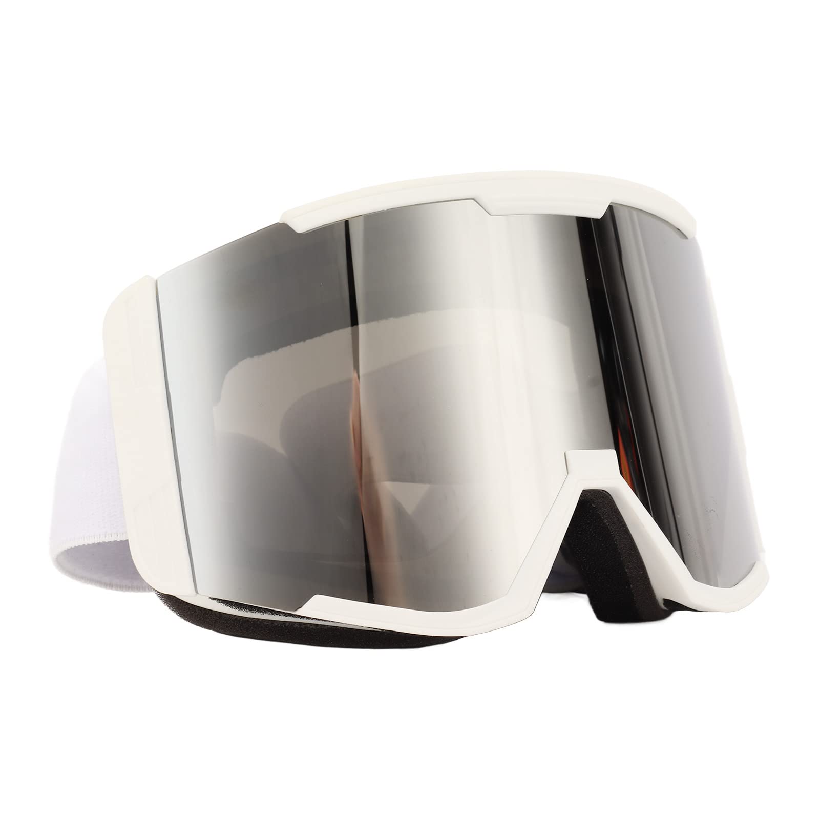 Muiltvoe Outdoor Ski Goggles, Anti Fog UV Protection Double Layer Lens Adjustable Elastic Strap with Wide View for Skiing Snowboarding Climbing