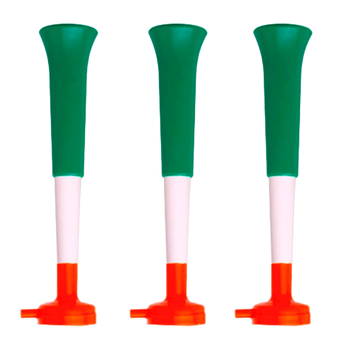 Pack 3 Trompetas Vuvuzelas Extensibles para Animación Deportiva - Bocina Potente 98dB Desmontable - Accesorio de Estadio para Fútbol y Eventos Exteriores - Trompeta Plegable Portátil — view 8