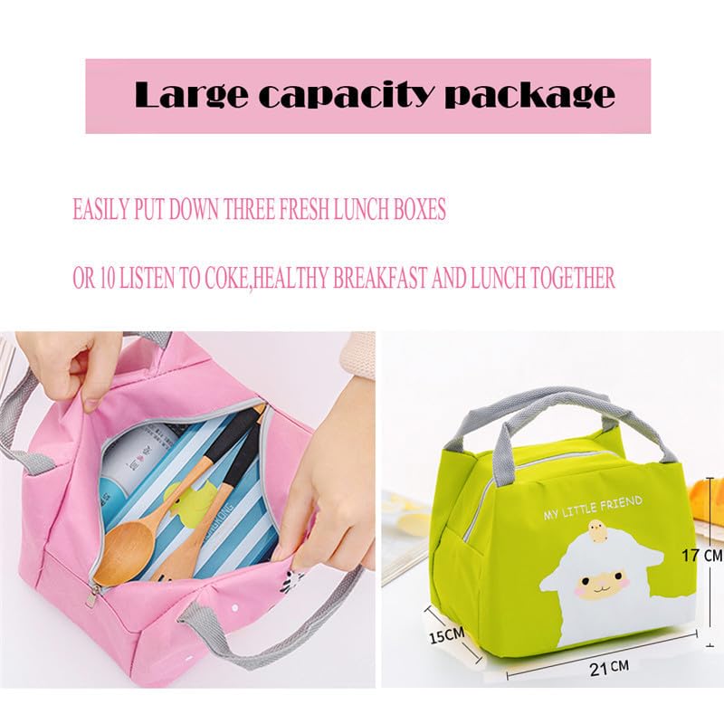 NO Portatile Borsa Termica Pranzo al Sacco, Tote isolata Pranzo al Sacco Thermal Pranzo Tasche per Resistente all'Acqua Termico A Prova di Perdita, Ideale per Picnic Spiaggia Pesca Scuola Lavoro